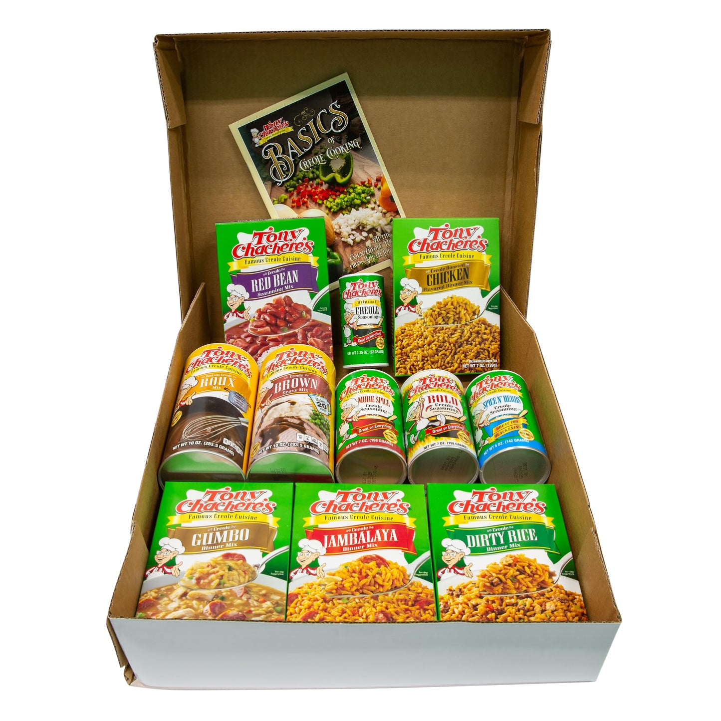 Tony Chachere’s Cajun Gift Set - Multiple Varieties of Seasonings & Spices - Great Idea for Cooks and Food Lovers (Gift Set, Ole Master Collection)