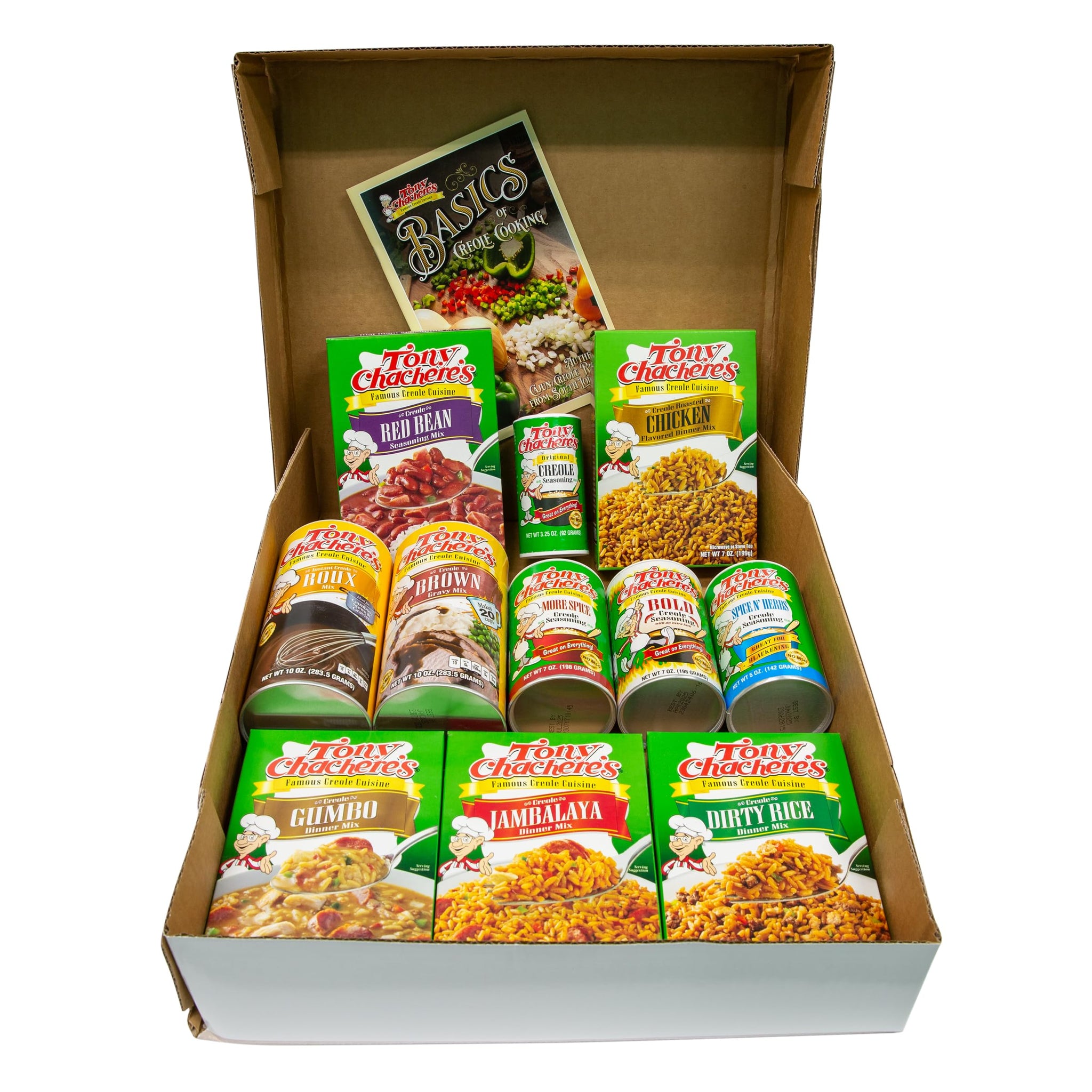 Tony Chachere’s Cajun Gift Set - Multiple Varieties of Seasonings & Spices - Great Idea for Cooks and Food Lovers (Gift Set, Ole Master Collection)