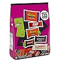 Hershey Assorted Chocolate Flavors Miniatures, Halloween Candy Bulk Bag, 46.17 oz (155 pieces)