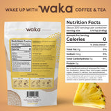 Waka Instant Green Tea Mix, Pineapple Flavored - 100% Tea Leaves, No Additives, Unsweetened Tea Powder in Bulk Pouch - Easy Quick Hot and Iced Teas
