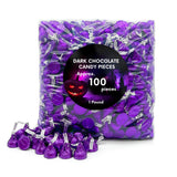 Foil Wrapped Dark Chocolate Candy Pieces Bulk Bag - 1 lb (Approx. 100 pieces)