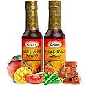 Grace Fish and Meat Sauce 4.8oz - 2 Pack Jamaican Seafood Seasoning & Meat Marinade - Caribbean Fish Sauce for Cooking or as a Chicken Marinade - Mild