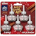Glade PlugIns Refills Air Freshener, Scented and Essential Oils for Home and Bathroom, Autumn Spiced Apple, 3.35 Fl Oz, 5 Count
