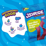 JOYRIDE Fan Favorite Variety 6 Pack - Blue Raspberry Strips, Cherry Berry Ropes, Watermelon Wedges, Low Calorie Gummy Candy, Low Sugar, Dye Free (6