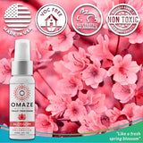 OMAZE Mist N Go Toilet Freshener, Blossom Scent 2Fl Oz | Odor Neutralizer for Toilets