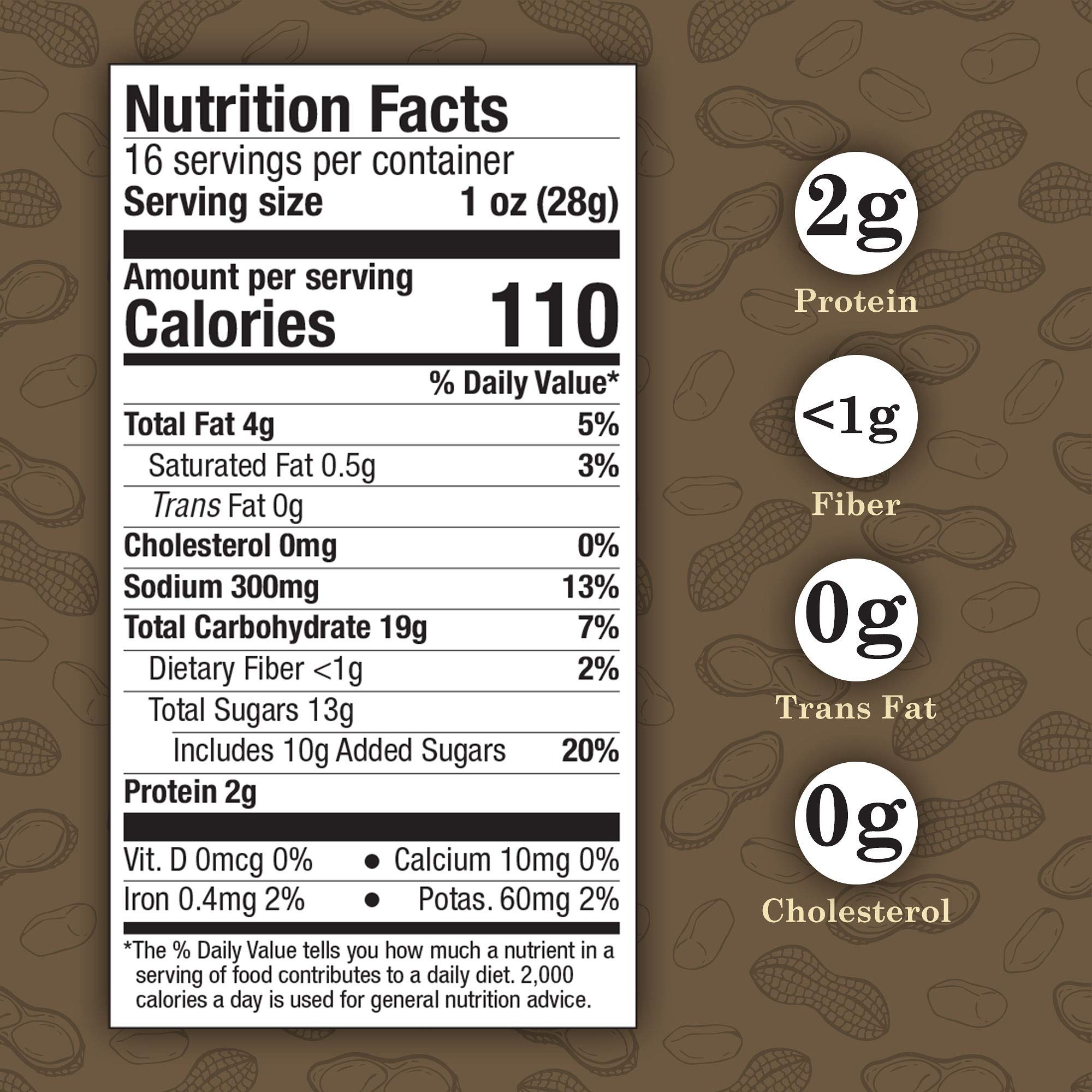 Virginia Diner Gourmet Natural Classic Peanut Brittle - XL Buttery Virginia Peanuts Non-GMO, Preservative Free Gifts from Virginia Since 1929-16 Oz