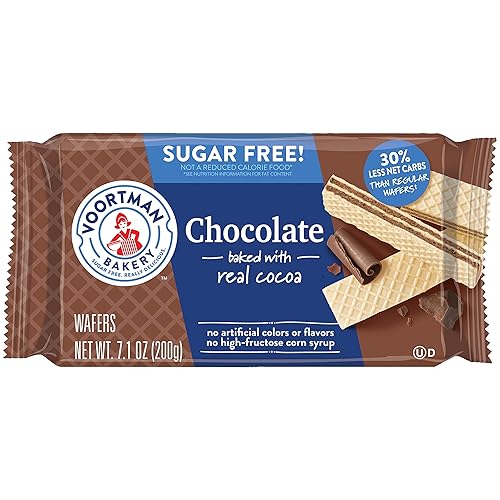 Voortman, Sugar Free Chocolate Wafer, 7.1 Ounce