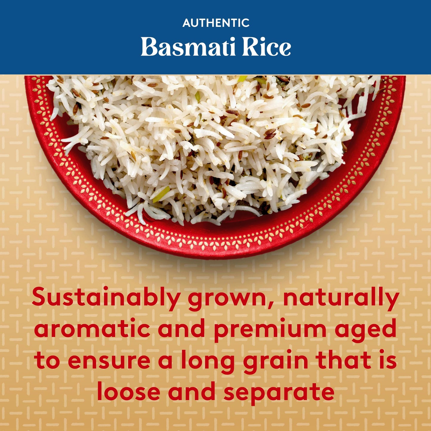 Royal Basmati Rice - Authentic Long Grain White Basmati Rice - 15 lb Bag - Perfect for Biryanis, Pilafs & Curries - Cook in Microwave or on Stove Top