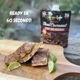 Reggae Spice Thai Coconut Curry Jerk BBQ Marinade | 60-Second Authentic Wet Rub Seasoning Sauce for Cooking Meats | Gluten Free, Vegan, and Keto
