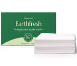 Cleanomic Earthfresh Fabric Softener Sheets Dryer Sheets, Softens & Removes Static Cling, Vegan Laundry Softener With Essential Oils -Fragrance Free