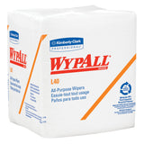 Kimberly-Clark WypAll L40 Disposable Cleaning and Drying Towels (05600), Limited Use Towels, White, 12 Packs per Case, 56 Sheets per Pack, 672 Sheets