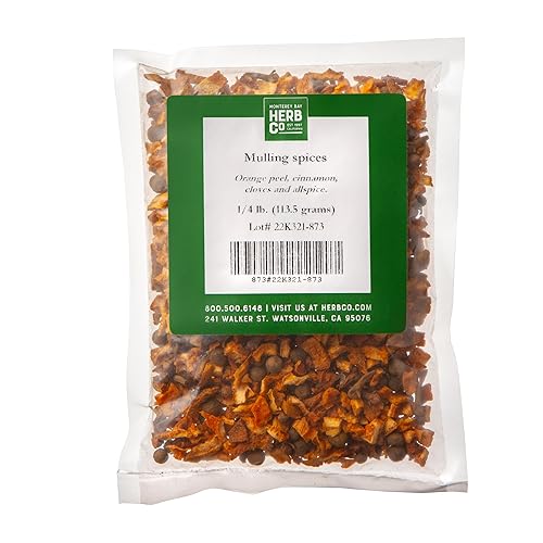 Traditional Mulling Spices, by Herb Co, Spice Blend for Mulled Wine Spices, Apple Cider, Tea & Wine, 1/4 lb