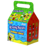 SpongeBob Squarepants Krabby Patties Gummy Candy Combo Meal, 6pk, Each Box Includes Individually wrapped Krabby Patty Burgers, 26.4oz Total