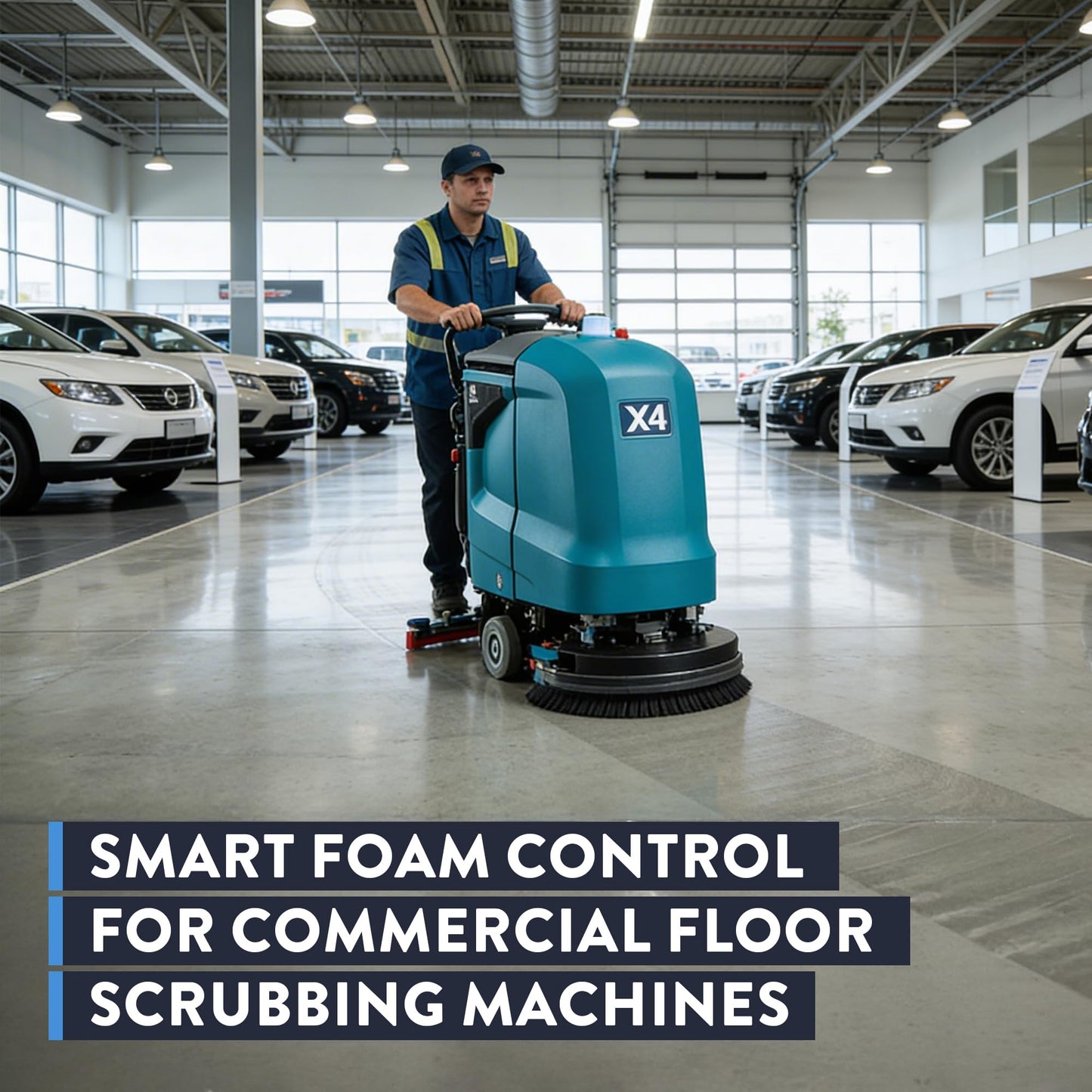 Detco Scrubbles Low Foaming Automatic Floor Cleaner, Industrial Strength Concentrate - Deep Cleaning Solution for Concrete Floors, 2oz Per Gallon