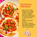 Brooklyn Delhi Tikka Masala - Indian Simmer Sauce - Tangy Tomatoes, Luscious Coconut Cream, Roasted Spices - 12oz - Mild Enough for a kid, Flavorful
