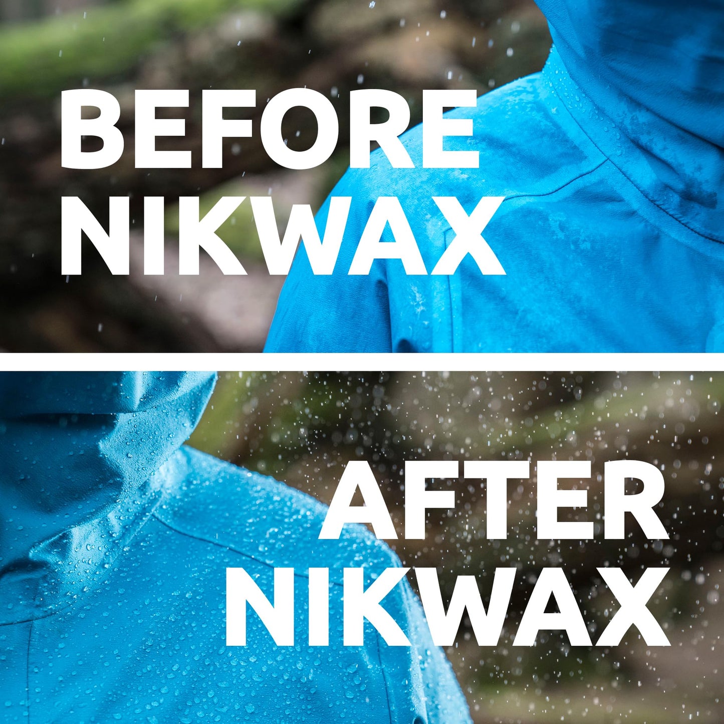 Nikwax Hardshell Cleaning & Waterproofing Duo-Pack, 300ml, Cleans and Restores Water Repellency on Jackets, Rain, Ski, and Snow Gear, Outerwear, Safe