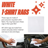 Arkwright Premium T-Shirt Rags Bulk, 5 lb Bag, Cotton Cleaning Towels, Low Lint Knit Wiping Cloths for Paint, Stain, Grease, Shop and Auto Use, Quick