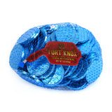 Fort Knox Caribbean Blue Milk Chocolate Coins - 1 LB Mesh Bag