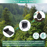 Sailortenx 80 Compostable Poop Bags: 8 Gallon, 5 Gallon Bucket & Outdoor Camping Disposable Biodegradable Waste Bags