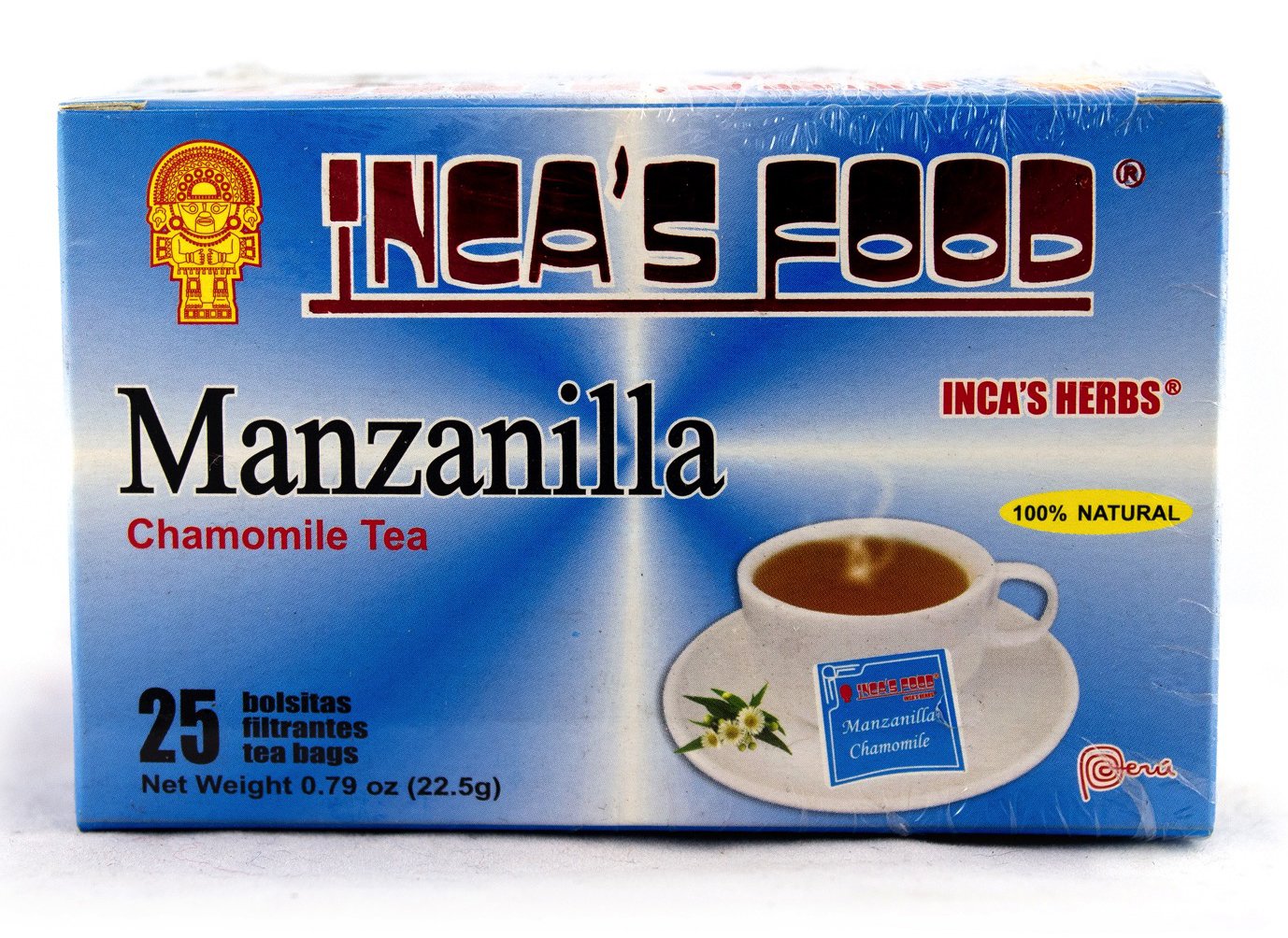 INCA'S FOOD All Natural Teas from Peru. (Te de Manzanilla | Chamomile Tea, 22.5 gr.)