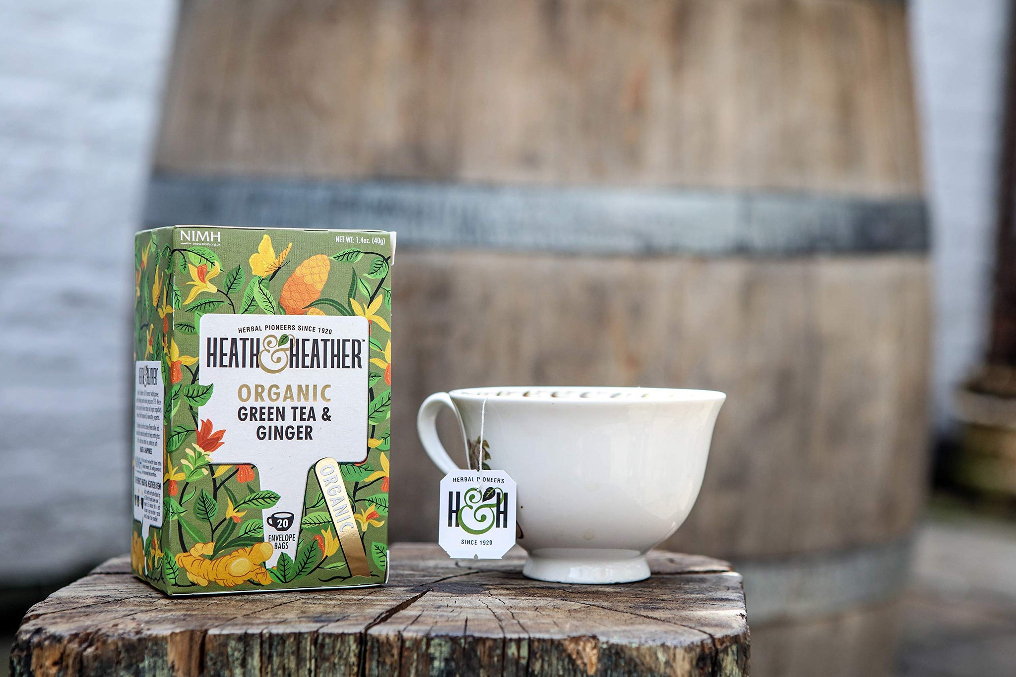 Heath & Heather Organic Green Tea & Ginger