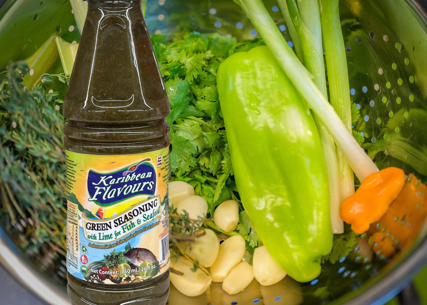 Trinidad Fresh Green Seasoning - 750ml (with Lime)