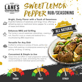 Lane's Sweet Lemon Pepper Seasoning, All-Natural Lemon Seasoning Blend with Citrus, Lemon Pepper Powder, and Honey, Made in USA, 12.7 Oz