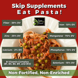 Papa Vince Organic Diabetic Friendly Pasta: Low GI Organic Whole Wheat Italian Pasta Made in Italy from Ancient Heirloom Grain. High Fiber, Slow Carb