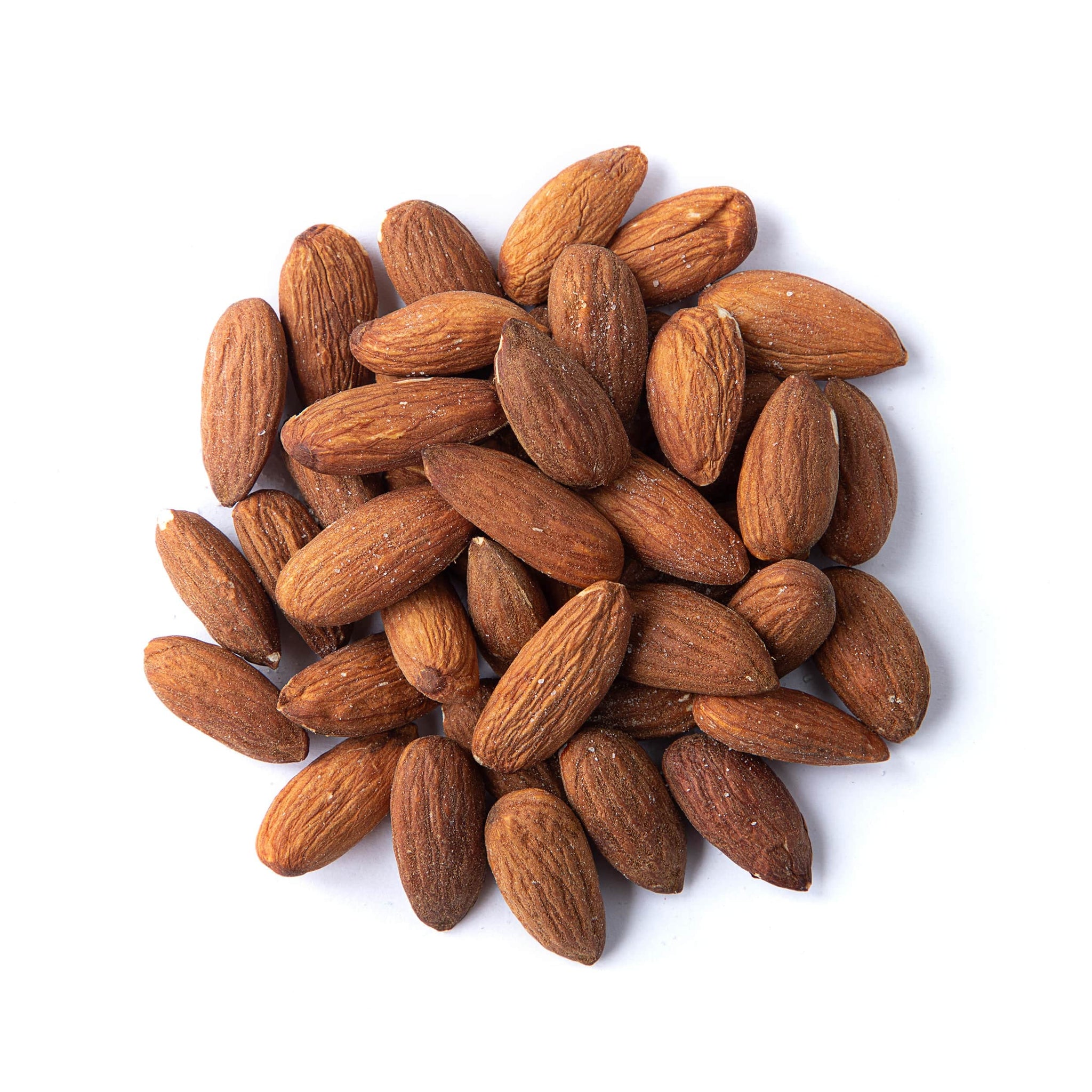 Food to Live Dry Roasted California Almonds with Himalayan Salt, 1 Pound Oven Roasted, Lightly Salted Nuts, No Oil Added, Vegan, Kosher, Bulk. High in
