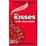 HERSHEY'S KISSES Milk Chocolate Candy Bulk Bag, 60 oz