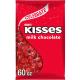 HERSHEY'S KISSES Milk Chocolate Candy Bulk Bag, 60 oz