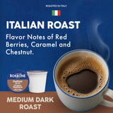 Caffè Borbone Italian Roast Coffee (60 Count) - Medium Dark Roast, Arabica & Robusta Blend, Roasted in Italy for a Bold, Smooth Taste - Single Serve