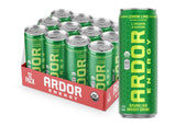 ARDOR ENERGY Natural Sparkling Energy Drink with 100mg Natural Caffeine & 200mg L-Theanine from Organic Green Tea for Smooth Energy & Focus | Healthy