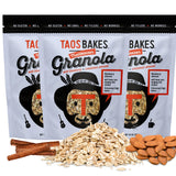 Taos Bakes - Wild Blueberry & Cinnamon Granola - Crunchy Granola Breakfast Snack - Gluten Free, No GMOS, No Fillers - 10 oz (Pack of 3)