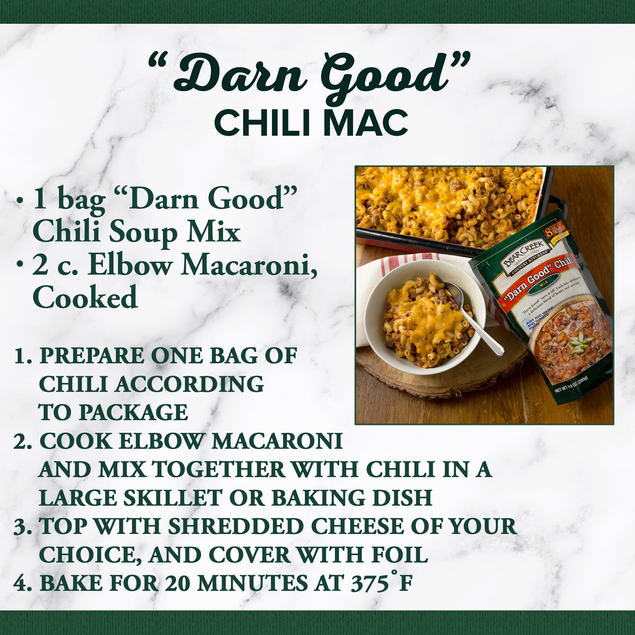 Bear Creek Soup Mix, Darn Good Chili, 8.8 Ounce