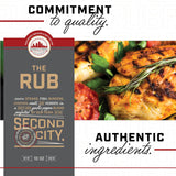 The Rub Seasoning for Steaks, Burgers, Fish, Chicken, and Veggies 10oz 2-pack, A Seasoning Blend of Zesty Garlic Pepper, Rich With Exotic Porcini