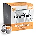 Cambio Roasters Hazelnut Light Roast Organic Coffee Pods - The Only Organic Recyclable Aluminum Coffee Pods, Small Batch Roasted, Keurig® Compatible