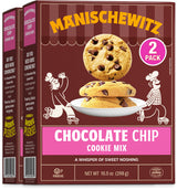Manischewitz Chocolate Chip Cookie Mix, 10.5 oz (2 Pack) | Kosher for Passover| Dairy-Free Baking Mix | Nut Free | Easy Homemade Cookies
