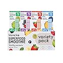 kencko Instant Smoothie Powder Mix Variety Packets, 16 Pack - Reds, Blues, Greens & Purples - Healthy Freeze-Dried Fruit & Veggie Superfood Powdered