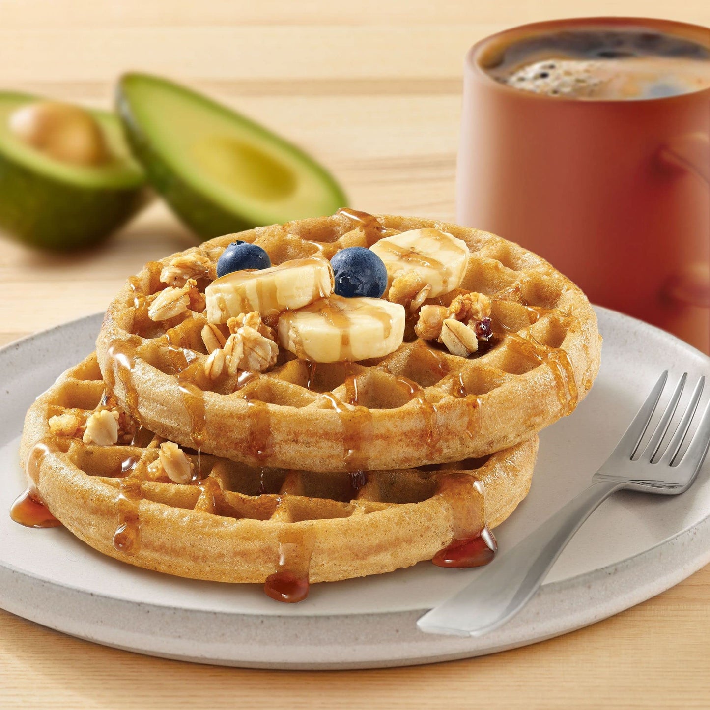 Kashi Frozen Waffles, Vegan and Gluten Free, Frozen Breakfast for Kids, Cinnamon, 10.1oz Box (8 Waffles)