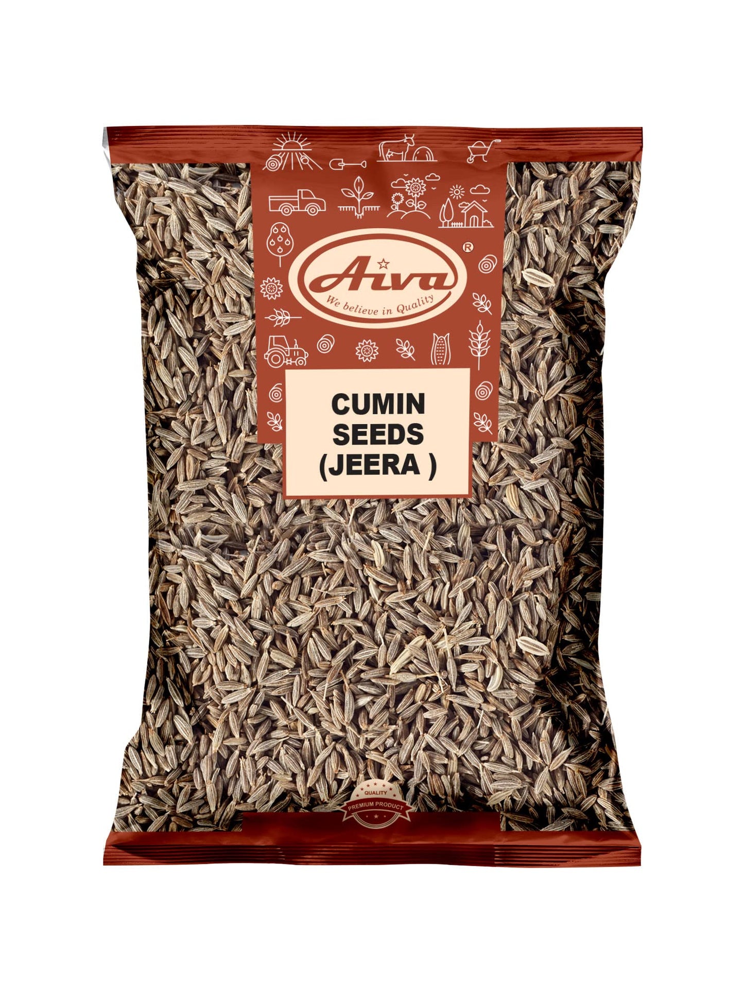 Aiva Cumin Seeds Whole (Indian Jeera Whole) (5 lb)