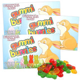 Easter Gummy Bunnies, Assorted Fruit Flavored Chewy Candies, Basket Stuffer Treats, 3.1 Ounces (Pack of 3)
