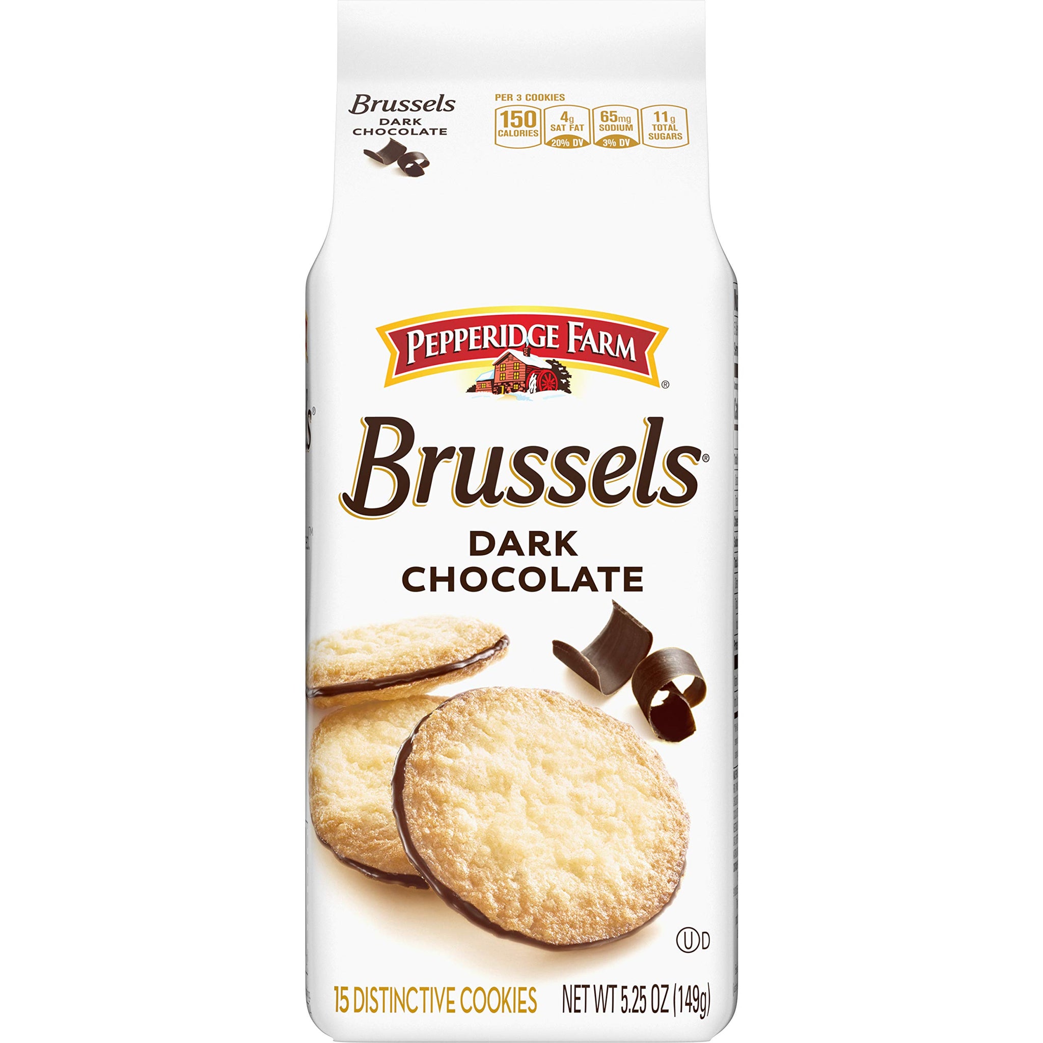 Pepperidge Farm Brussels Distinctive Cookies 5.25 oz (Pack of 6)