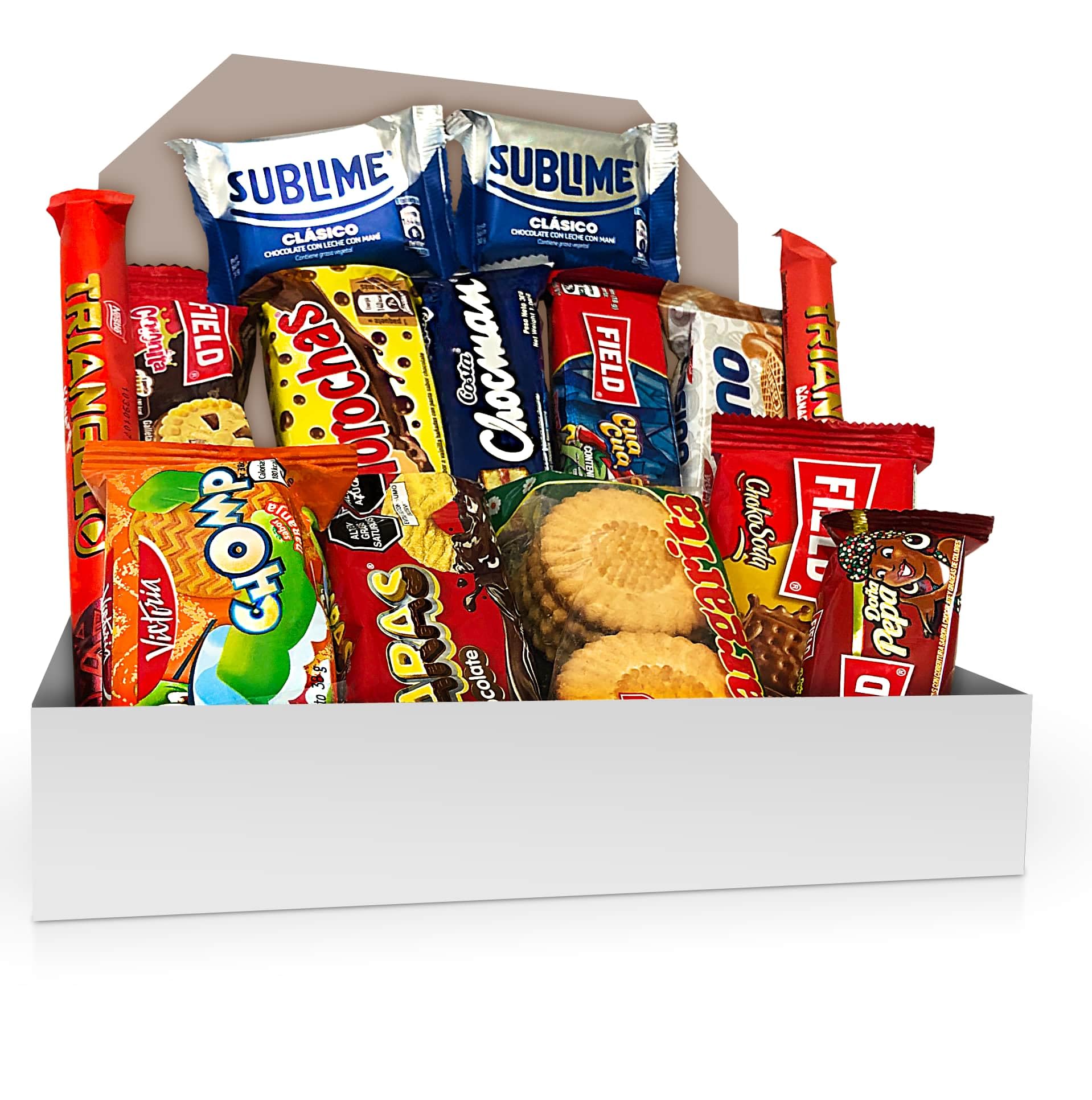 Caja de Galletas Peruanas y Chocolates Peruanos Doña Pepa y mas | Peruvian cookies and chocolates 12 Assorted Treats Box