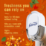 Febreze Plug In Air Freshener, Odor-Fighting Scented Oil Refill, Air Fresheners for Home and Bathroom and Kitchen, Long Lasting for Strong Odors