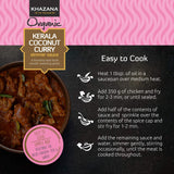 Khazana ORGANIC Kerala Coconut Curry Indian Simmer Sauce - 6 x 12.7oz Jars | Non-GMO, Vegan, Gluten Free, Kosher | Authentic Indian Meals Made Easy at