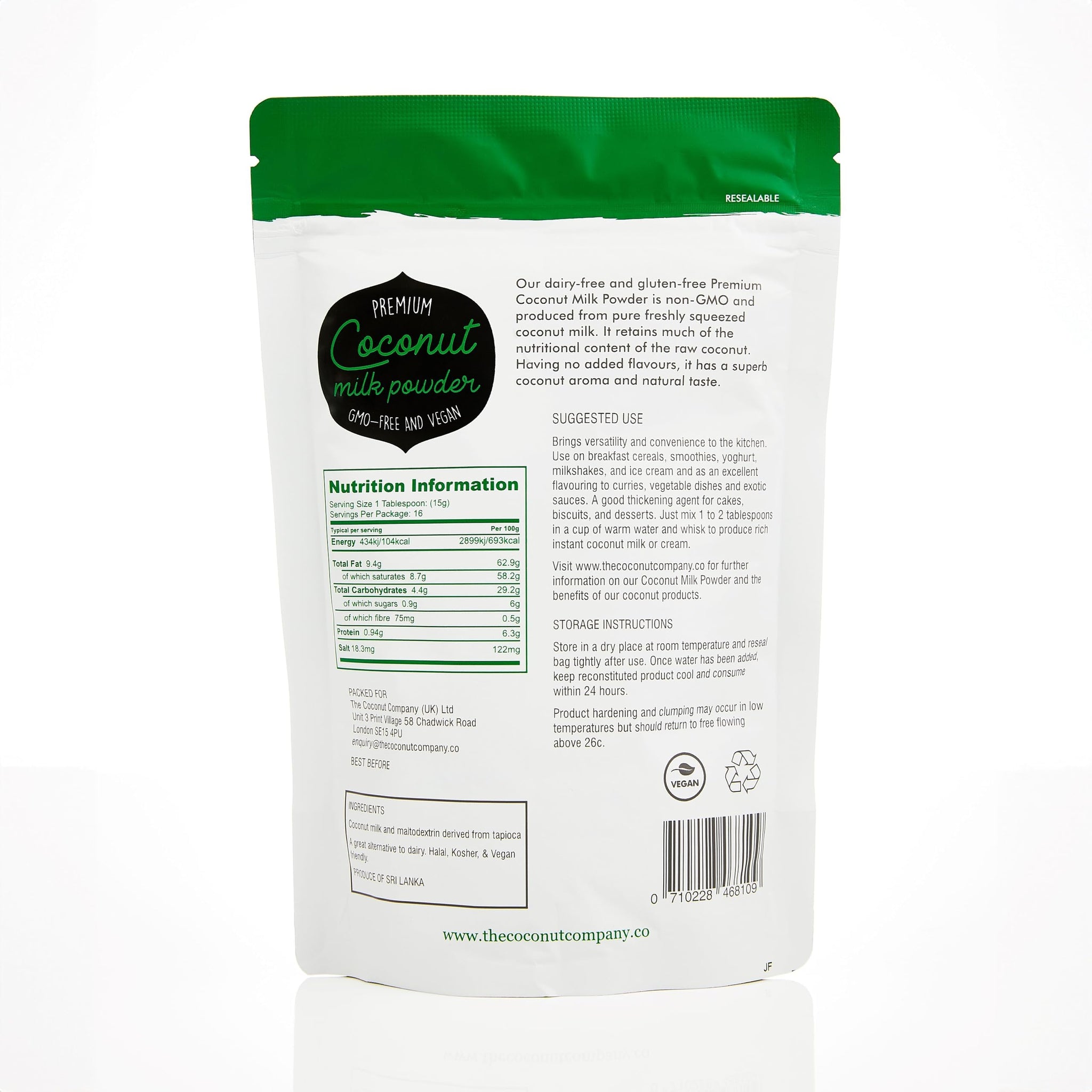 The Coconut Company Coconut Milk Powder 250g