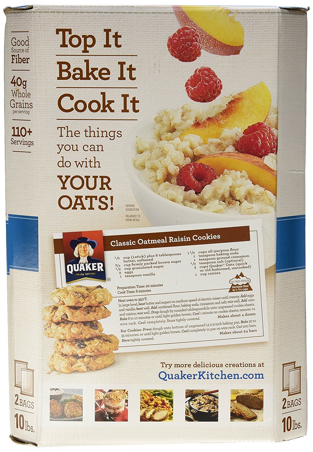Quaker Oats Quick 1 Minute Oatmeal - 2/5 Pound (3 Pack)