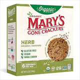 Mary's Gone Crackers Herb Crackers, Organic Brown Rice, Flax & Sesame Seeds, Gluten Free, 6.5 Ounce