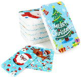 Christmas Theme Kitchen Sponge (12Pack) - Wood Pulp & Coconut Scrubber Sponges, High-Absorption Dishwashing Sponge with Festive Designs, Strong